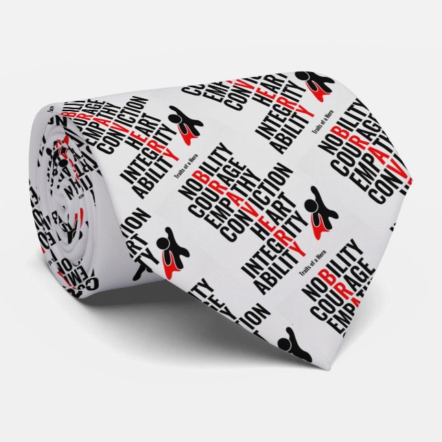 Traits of a Hero Neck Tie (Rolled)