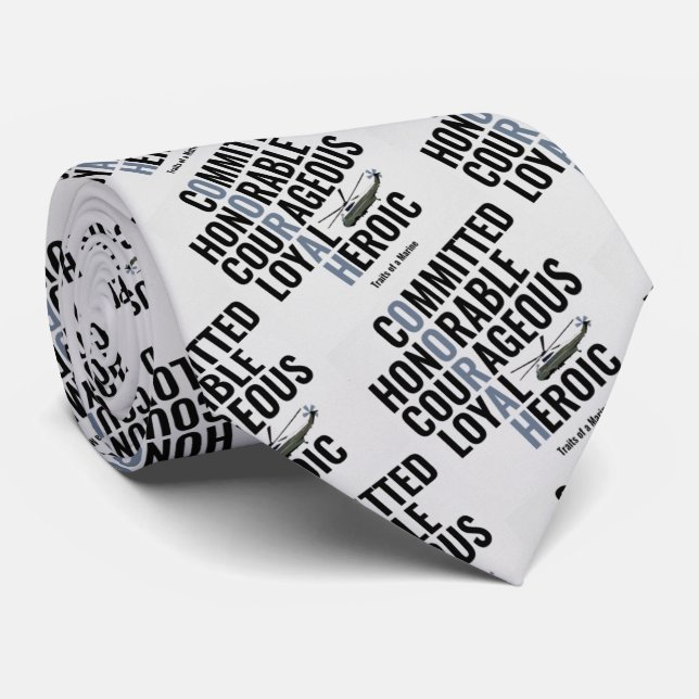 Traits of a Marine Neck Tie (Rolled)