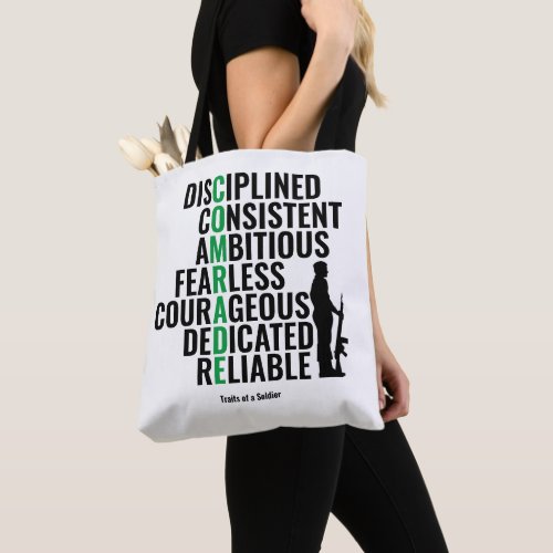 Traits of a Soldier Tote Bag