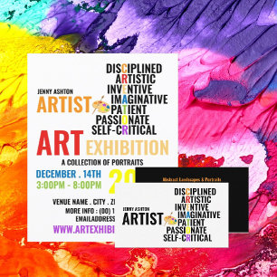 Traits of an Artist, Professional Artist Business Card