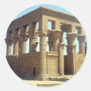 trajan philae classic round sticker