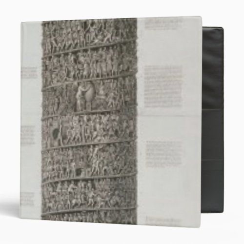 Trajans Column engraving 3 Ring Binder