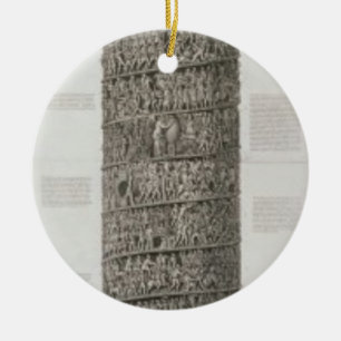 Trajan's Column (engraving) Ceramic Ornament