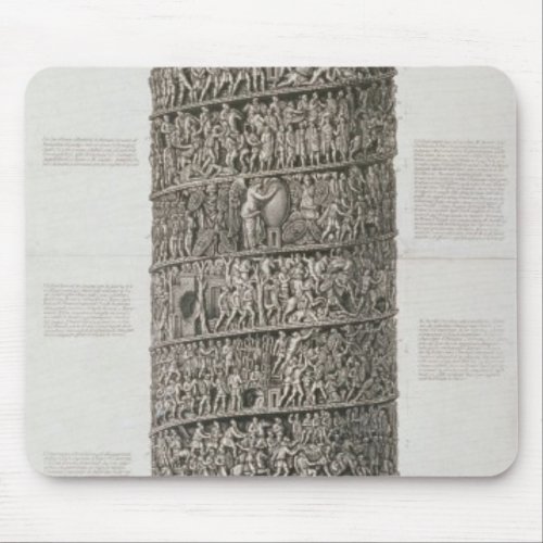 Trajans Column engraving Mouse Pad