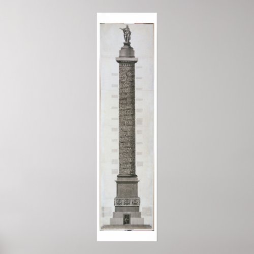 Trajans Column engraving Poster