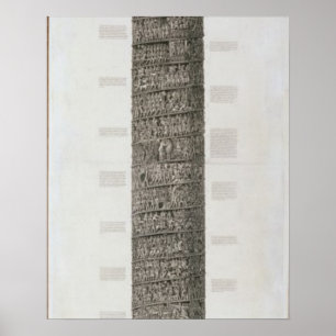 Trajan's Column (engraving) Poster