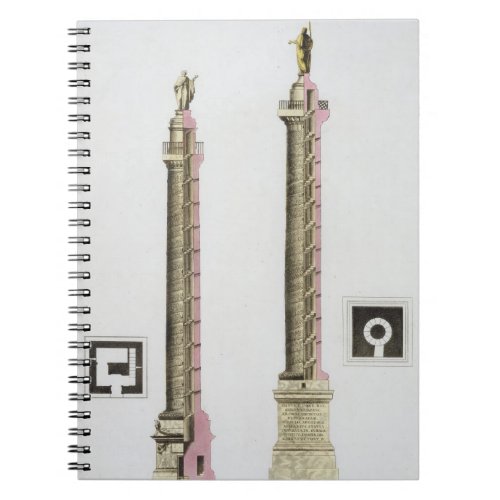 Trajans column Rome from Le Costume Ancien et Notebook