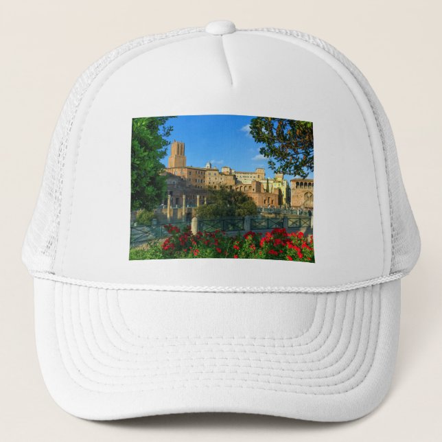Trajan's forum, Traiani, Roma, Italy Trucker Hat (Front)
