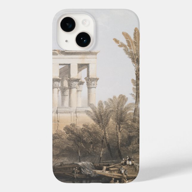 Trajan's Kiosk, hypaethral Temple at Philae Egypt Case-Mate iPhone Case (Back)