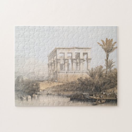 Trajans Kiosk hypaethral Temple at Philae Egypt Jigsaw Puzzle