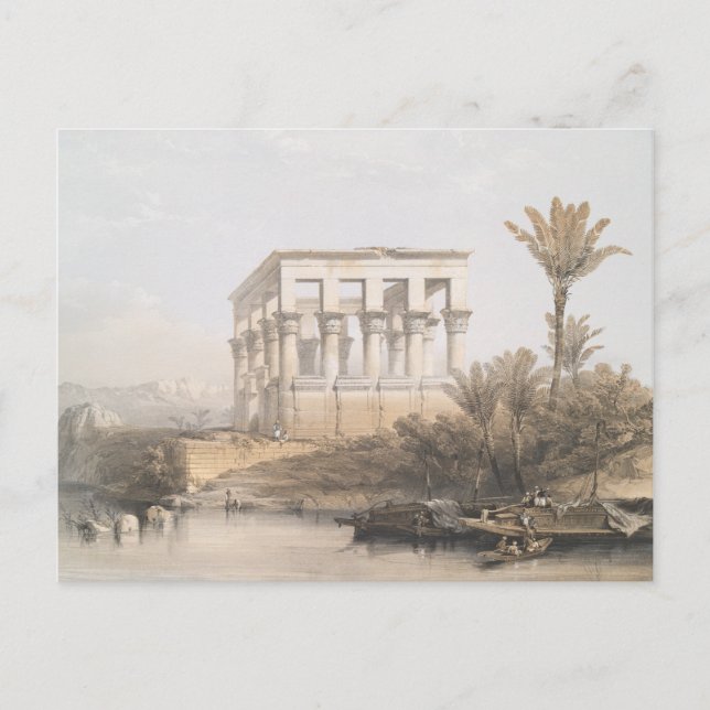 Trajan's Kiosk, hypaethral Temple at Philae Egypt Postcard (Front)