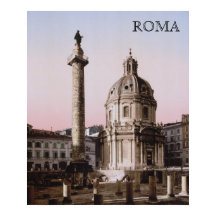 Trajan's Pillar in Rome (c. 1900)