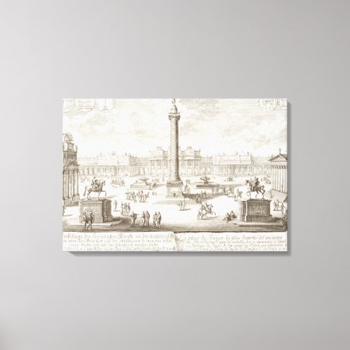 Trajans Square Rome from Entwurf einer historis Canvas Print
