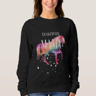 Trakehner Horse Mama Galaxy Horse Girl Equestrian Sweatshirt