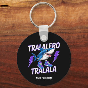 Tralalero Tralala Bootleg Funny Shark Meme Graphic Keychain