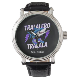 Tralalero Tralala Bootleg Funny Shark Meme Graphic Watch