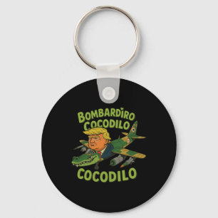 Tralalero Tralala Crocodilo Trump Italian Brainrot Keychain