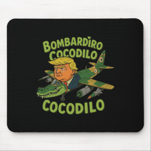Tralalero Tralala Crocodilo Trump Italian Brainrot Mouse Pad
