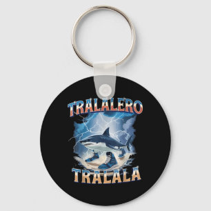 Tralalero Tralala Funny Shark Italian Brainrot Keychain