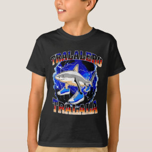 Tralalero Tralala Funny Shark Italian Brainrot Mem T-Shirt
