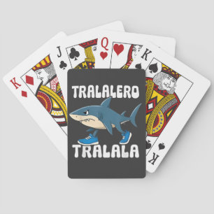 Tralalero Tralala Funny Shark Meme Poker Cards