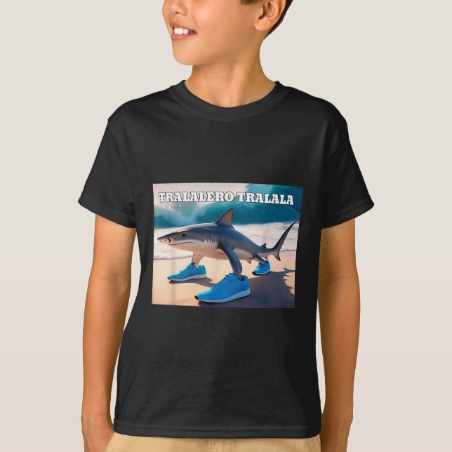 Tralalero Tralala Funny Shark Meme  T-Shirt (Front)