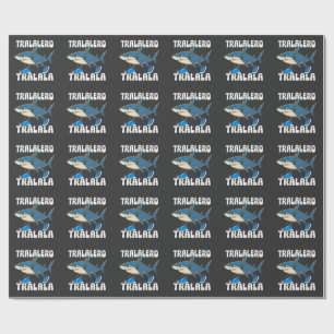 Tralalero Tralala Funny Shark Meme Wrapping Paper