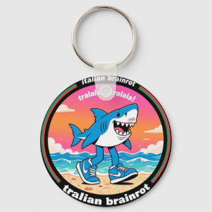 tralalero tralala "italian brainrot" keychain
