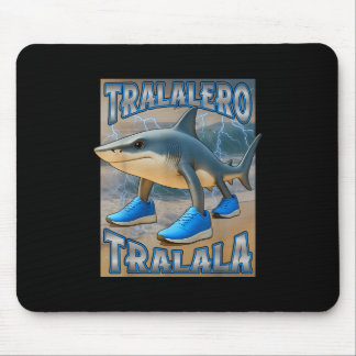 Tralalero Tralala Italian Brainrot Meme Birthday F Mouse Pad