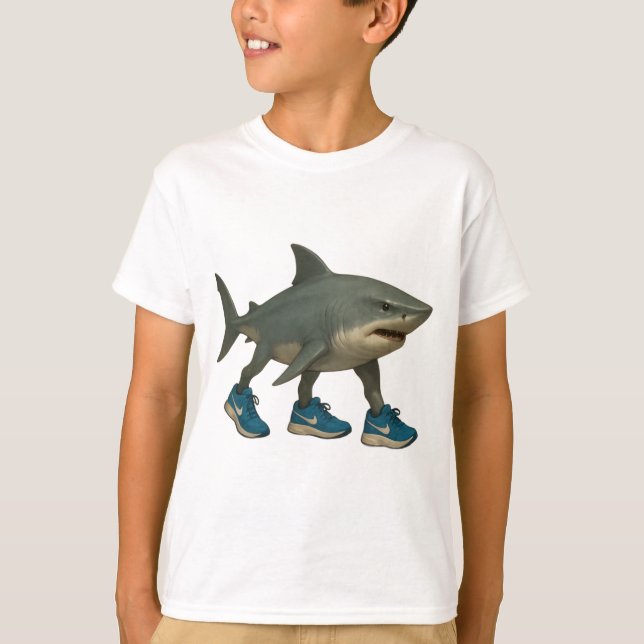 Tralalero Tralala shark in sneakers  T-Shirt (Front)