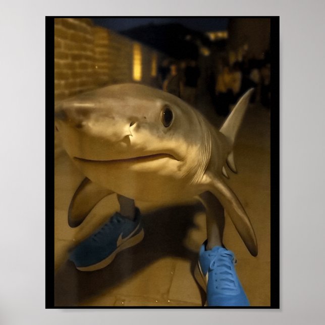 Tralalero tralala shark meme  poster (Front)