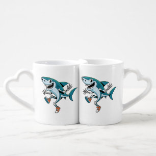 Tralalero Tralala SkeleBoo Halloween Design Coffee Mug Set