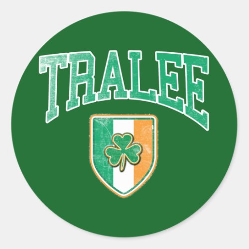 TRALEE Ireland Classic Round Sticker