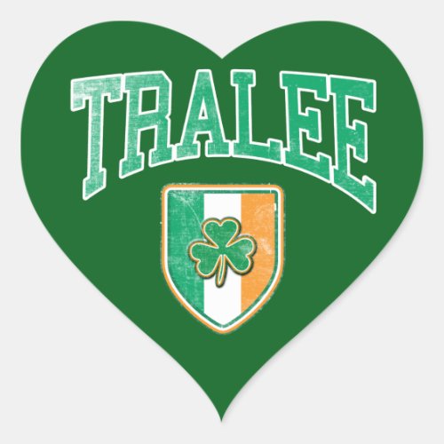 TRALEE Ireland Heart Sticker
