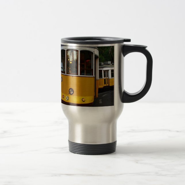 Tram 28, Lisbon, Portugal Travel Mug (Right)