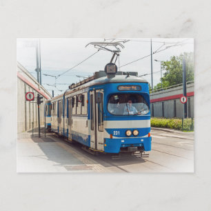 Tram in Krakow, Poland Postcard