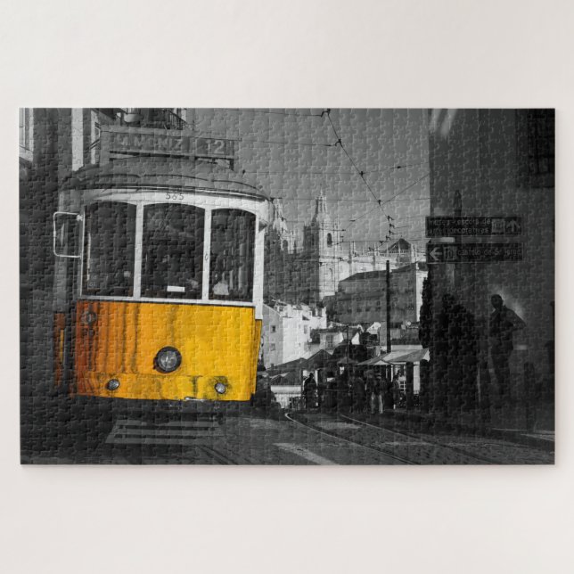 Tram in Lisbon Jigsaw Puzzle (Horizontal)