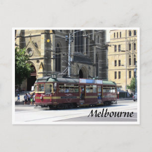 tram melbourne fast postcard