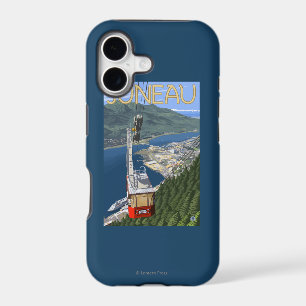 Tram over Juneau, Alaska Vintage Travel Poster iPhone 17 Case