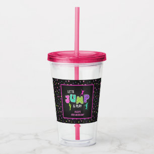 Trampoline Birthday 16oz Tumbler - Girl
