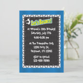 Trampoline Birthday Party Invitation (Standing Front)