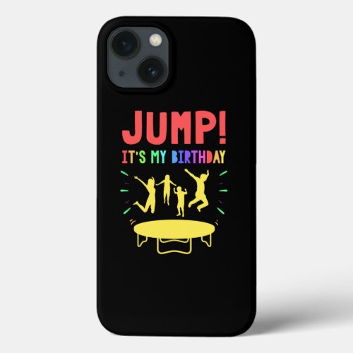 Trampoline Bounce House Birthday Party Print iPhone 13 Case