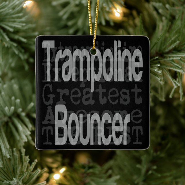 Trampoline Bouncer Extraordinaire Ceramic Ornament (Tree)
