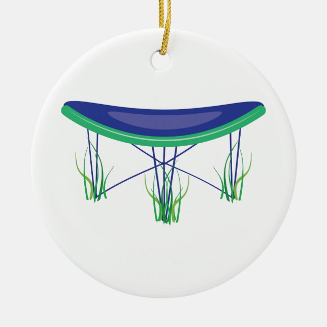Trampoline Ceramic Ornament (Front)