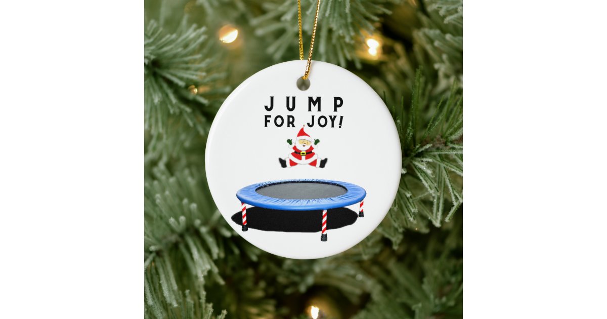 Trampoline Christmas Collectible Ceramic Ornament Zazzle