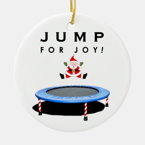 trampoline Christmas collectible Ceramic Ornament