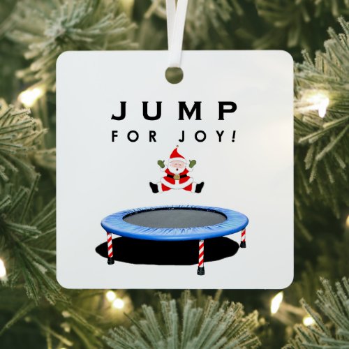 Trampoline Christmas Collectible Metal Ornament