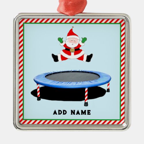Trampoline Christmas Collectible Metal Ornament