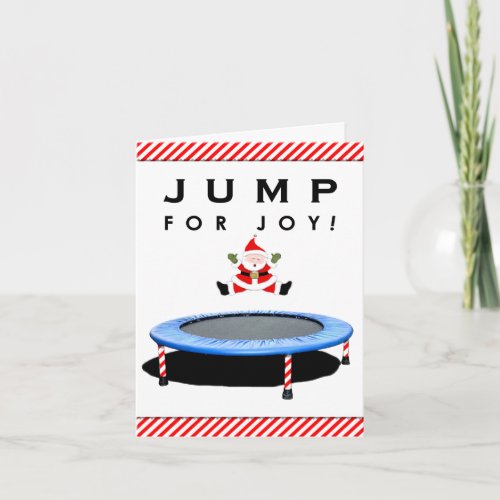 Trampoline Christmas Holiday Card