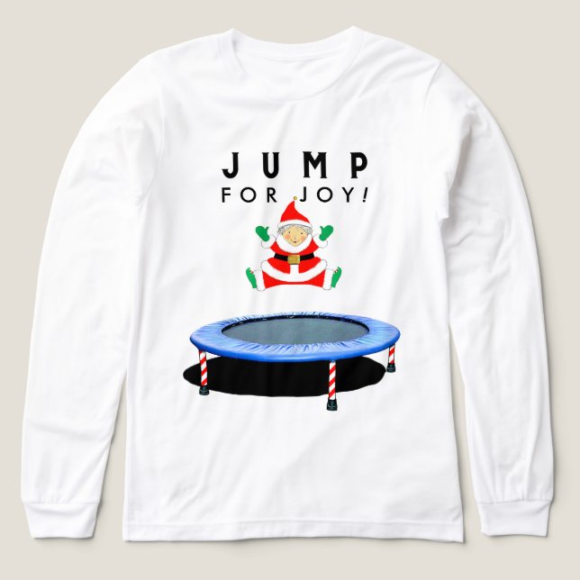 Trampoline Christmas Tri-Blend Shirt (Design Front)